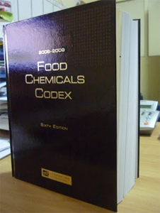 food chemicals codex