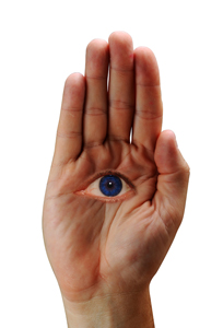 all seeing eye hand